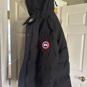 Canada Goose Black Down Jacket with Hood